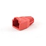 Netzwerksteckerhülle für RJ45 - Kabel bis 6 mm - 100 Stück / Rot