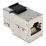 STP CAT6a 10G Keystone Modul RJ45 - RJ45 / Messing
