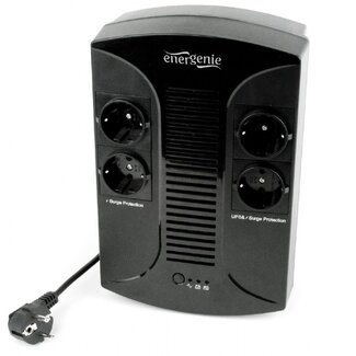 Energenie Energenie USV mit 4 Anschlüssen - 650VA - 390W / Schwarz