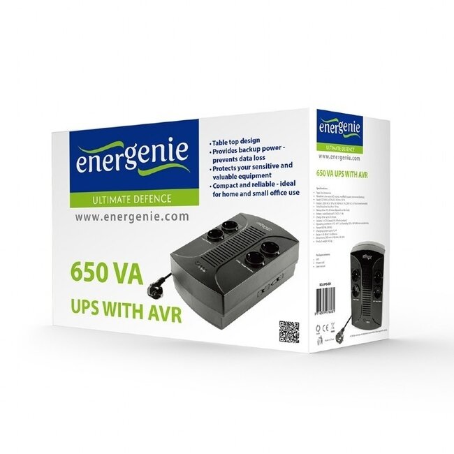 Energenie USV mit 4 Anschlüssen - 650VA - 390W / Schwarz