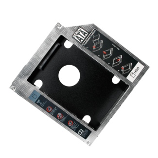Gembird 2,5'' SATA HDD/SSD auf 5,25'' Slim SATA Laufwerk (12,7mm) Caddy / Grau