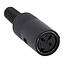 DIN 3-poliger (V) Stecker / Schwarz