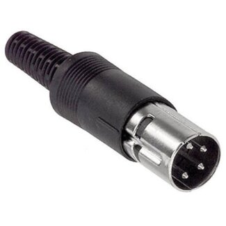 Dolphix DIN 4-poliger Stecker (m) / Schwarz