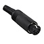 DIN 5-poliger 180° (V) Stecker / Schwarz