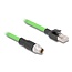 M12 8-pol X-codiert (m) - RJ45 (m) Industriekabel | CAT6a | PUR | 10 Meter