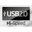 USB-C (m) Winkel auf USB-A (w) Adapter - USB 2.0 / Schwarz - 0,25 m