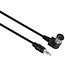 DIN 5-pol Winkel - 3,5mm Klinkenkabel / Schwarz - 1,5 Meter