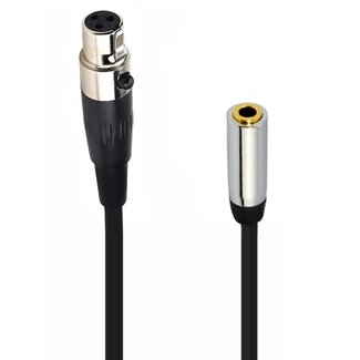 Dolphix Mini XLR (m) - 3,5mm Klinke (m) Audiokabel - 1,5 Meter
