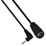 DIN 5-polig (w) - 3,5mm Klinke (m) Winkel Audiokabel Schwarz - 1,5m