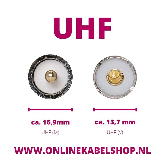 N (m) - UHF (m) Adapter - 50 Ohm
