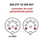 DIN 8-poliger Lautsprecher-Verlängerungskabel / Schwarz - 1,5 Meter
