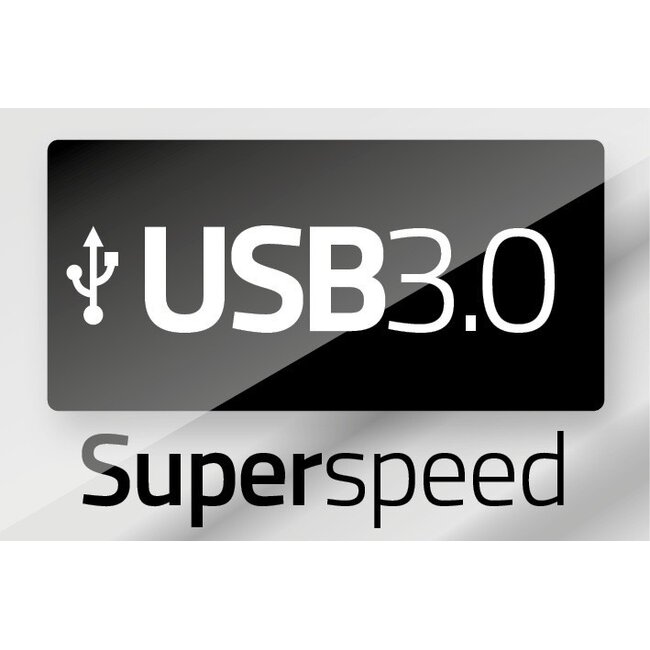 USB-C (m) Winkeladapter auf USB-A (w) - USB 3.0, schwarz, 0,25 m