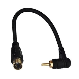 Dolphix S-Video (m) auf Composite RCA (m) Adapterkabel 0,15m schwarz