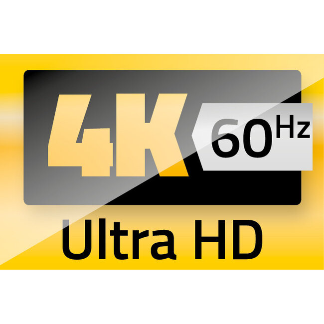 HDMI-Kabel 90° Winkelstecker (links/links) HDMI 2.0 4K60Hz HDR 1m