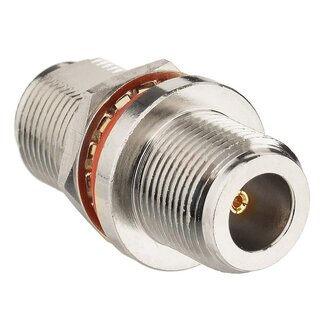 Dolphix N (v) - N (v) Einbausteckverbinder (Ring, Mutter und Dichtung) - 50 Ohm