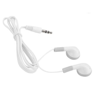 Dolphix Stereo-Ohrhörer für Touren, Museen, Schulen etc. / Weiß - 1,2 m