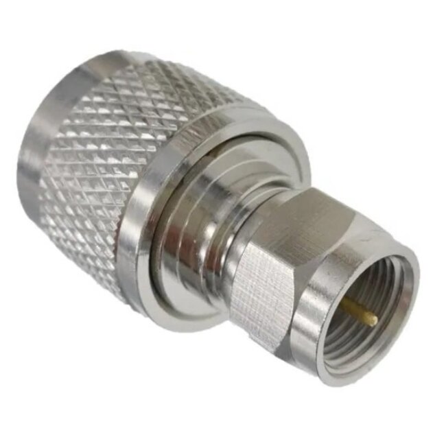 UHF-Stecker (m) - F-Stecker (m) Adapter | 50 Ohm