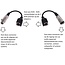 XLR 3-poliger Audio über Ethernet Extender (m - w) - 0,15 Meter