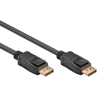 Goobay DisplayPort Kabel - DP1.2 (4K 60Hz) - CCS Leiter / Schwarz - 1 Meter