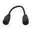 DIN 8-poliger Lautsprecheradapter / Schwarz - 0,20 m