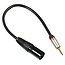 XLR (m) auf 3,5mm Klinke (m) Audiokabel Adapter - 0,30 m
