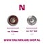 N (m) - N (w) Winkeladapter - 50 Ohm