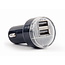 2-Port USB Auto-Ladegerät, 2,1 A, Schwarz