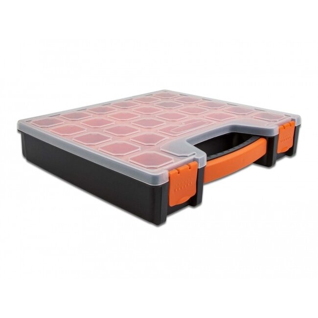 Delock Sortierbox mit 14 Fächern 312x272x60 mm Orange/Schwarz