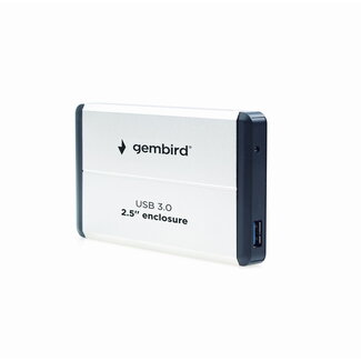 Gembird Externe 2,5" SATA HDD-Gehäuse USB 3.0 Silber