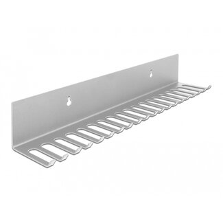 DeLOCK Delock Kabelhalter 318 x 65 mm zur Wandmontage grau