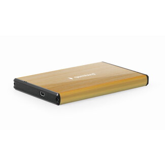 Gembird Externe 2,5" SATA HDD-Gehäuse USB 3.0 Gold (gebürstet)