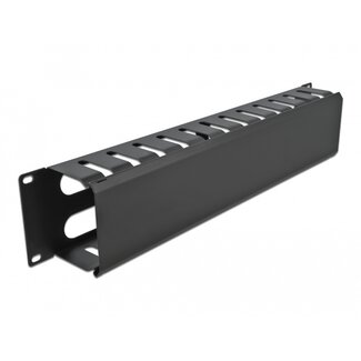 DeLOCK Delock 19″ Kabelmanagement-Panel mit 4 Öffnungen 2U schwarz