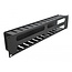 Delock 19″ Kabelmanagement-Panel mit 4 Öffnungen 2U schwarz
