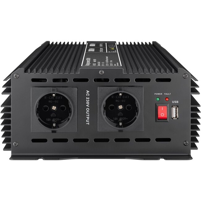 Goobay Spannungswandler DC/AC (12 V - 230 V/3000 W) mit USB