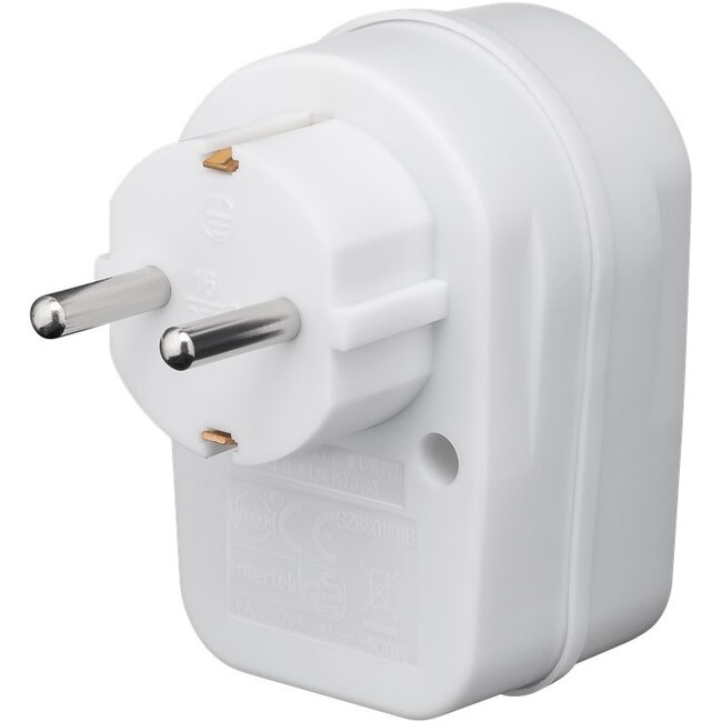 Goobay Überspannungsgeschützter Steckdosenadapter