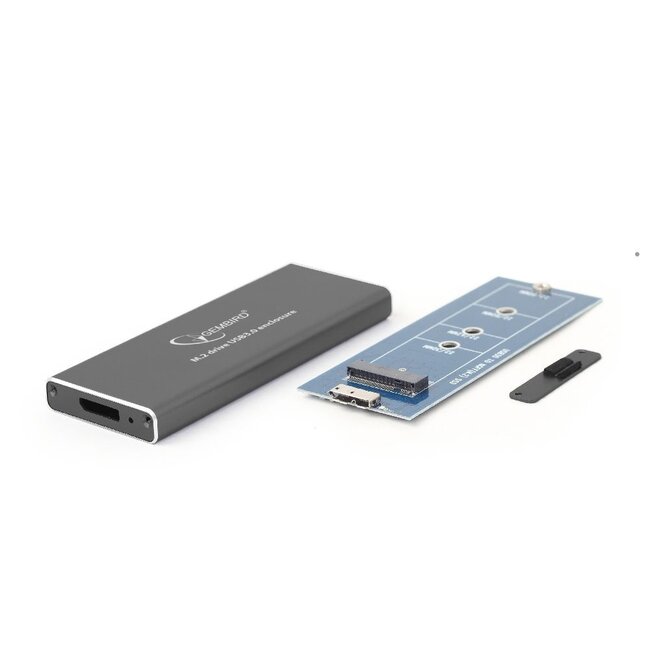 Externe M.2 SSD-Gehäuse, USB 3.0, Schwarz