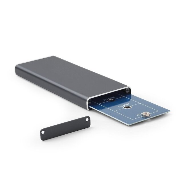 Externe M.2 SSD-Gehäuse, USB 3.0, Schwarz