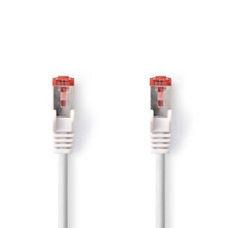 Nedis CAT6 Netzwerkkabel | RJ45 Stecker | S/FTP | 0,25 m | Innenbereich | Rund | LSZH | Weiß | Box