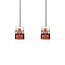 CAT6 Netzwerkkabel | RJ45 Stecker | S/FTP | 0,25 m | Innenbereich | Rund | LSZH | Weiß | Box