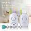 Audio-Babyphone FHSS mit Gegensprechfunktion, 300 m Reichweite, Akku/Netz, Grün/Weiß