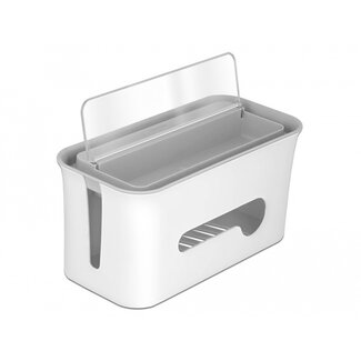 DeLOCK Delock Kabelmanagement-Box mit Aufbewahrungsbox Weiß/Grau