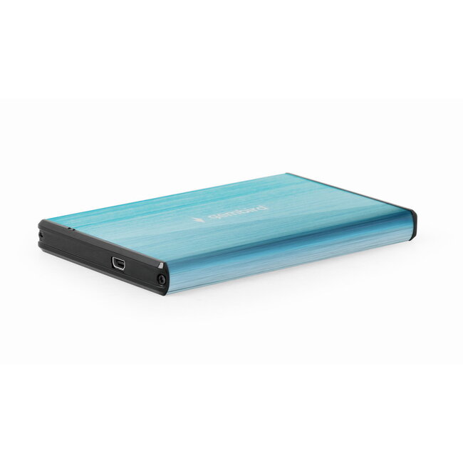 Externe 2,5'' SATA HDD-Gehäuse USB 3.0 Blau (gebürstet)