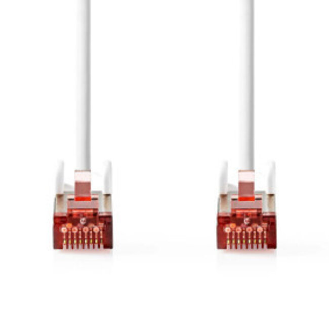 CAT6 Netzwerkkabel | RJ45 Stecker | S/FTP | 0,15 m | Innenbereich | Rund | LSZH | Weiß | Box