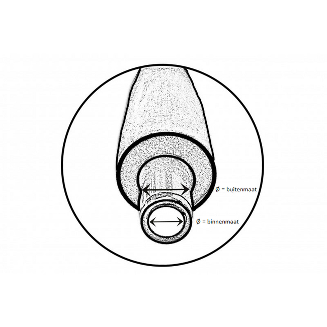 DC-Verlängerungskabel | 5,5 x 2,1 mm | max. 24W | Schwarz | 1 Meter
