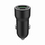 2-Port USB Auto-Schnellladegerät, Typ-C PD, 20 W, Schwarz