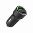 2-Port USB Auto-Schnellladegerät, Typ-C PD, 20 W, Schwarz