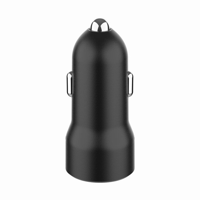 2-Port USB Auto-Schnellladegerät, Typ-C PD, 20 W, Schwarz