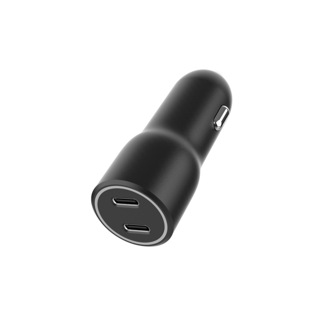 2-Port USB Auto-Ladegerät, 4.0 A, Schwarz