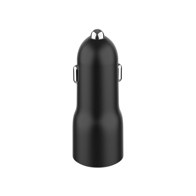 2-Port USB Auto-Ladegerät, 4.0 A, Schwarz