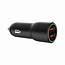 2-Port USB Auto-Schnellladegerät QC3.0 36W Schwarz